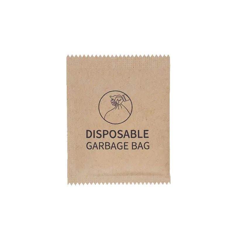 Compostable garbage bags with printed logo